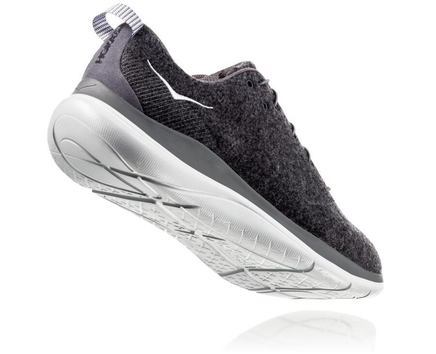 Hoka Australia One One Hupana Flow Wool - Mens Running Shoes Grey - THQRN-4532